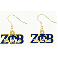 Boucles d'oreilles clous en alliage ZPB Zeta Phi Beta de qualité supérieure, bijoux cadeau pour amies, accessoires pour filles