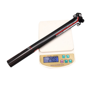 Quehan carbono bici sillín <span class=keywords><strong>MTB</strong></span>/camino bicicleta partes 27,2, 30,8, 31,6mm * 350/400mm de aluminio la cabeza de rojo azul verde amarillo brillo - Product Image 4