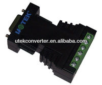 Convertisseur industriel alimenté par port RS-232 RS-485/422 avec isolation UTEK UT-2127 certifié CE/FCC - Température de fonctionnement de -40 à 85°C - Durée de vie de 1 à 3 ans