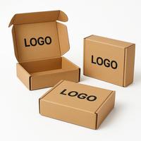 Boîte en carton ondulé avec logo personnalisé Avantage UV de forme plate pour Noël Emballage de boîte d'avion en relief pour achats express