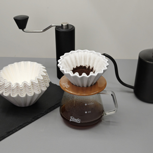 Chất Lượng Cao Tùy Chỉnh Bánh Hình Dạng Sóng Lọc Cà Phê Giấy Bát Lọc Cà Phê Giấy Sóng Lọc Cà Phê Giấy - Product Image 3