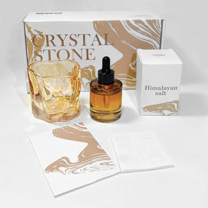 Botella Difusora de Vidrio Vacía Personalizada de Alta Calidad con Caja de Regalo, Juego de Sales Minerales de Forma Irregular - Product Image 5
