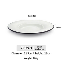Nouveaux Produits vaisselle de luxe Bicolore 100% Mélamine fine vaisselle mate plats de restaurant gastronomique
