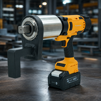 Llave de Impacto Eléctrica Inalámbrica sin Escobillas, Accionamiento Cuadrado de 1/2'', 2-10 Nm Ajustables, 200 rpm, LCD, Programa de Torque de 5 Niveles