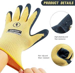 Luvas eletricistas isoladas, Luvas de Segurança de Borracha de Baixa Tensão 400V, Luvas Elétricas Antiderrapantes para HOMENS - Product Image 1