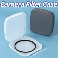 Étui de transport en plastique SUNSHING pour filtres d'appareil photo, support simple pour filtres de 49mm, 52mm, 55mm, 58mm, 62mm, 67mm, 72mm, 82mm