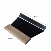 Grattoir à colle métallique moderne et durable de 210 mm de longueur pour outils de construction de sols en bois et en vinyle PVC