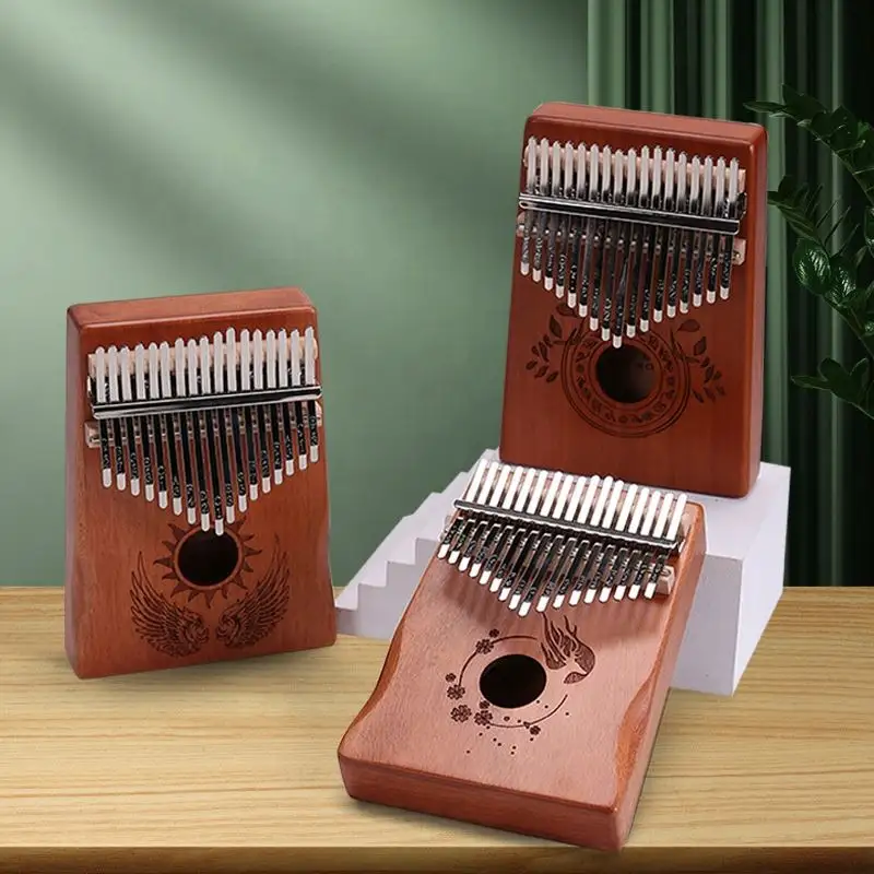 学習楽器17トーンキー木製小型絶妙なカリンバ親指ピアノ
