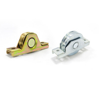 Roulettes de porte coulissante en acier à roulement unique en forme de U/V/Y, design moderne, roue de portail à poulie pour usage en entrepôt