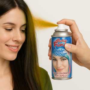 Spray colorante per capelli Party Fun 100 ml rosso, tintura temporanea per feste - Product Image 5