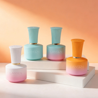 Flacon vide de 18 ml pour gel à ongles, couleur personnalisée vert, correspondance couleur Pantone, conteneur de vernis à ongles à marque privée