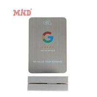 Présentoir Google Review NFC Support en bois personnalisé Code QR vierge