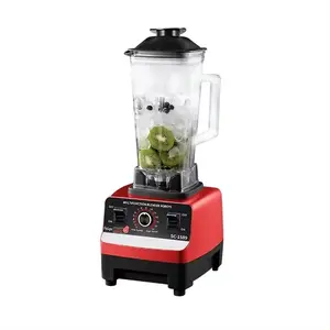 Ad alta potenza 2L 5500W motore 9525 2 tazze resistente argento Crest frullatore smerigliatrice cibo commerciale Mixer frullati frullatori frullatori