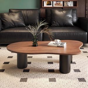 Francese stile antico noce piccolo tavolo da tè luce di lusso semplice tavolino da caffè per la casa o appartamento - Product Image 4