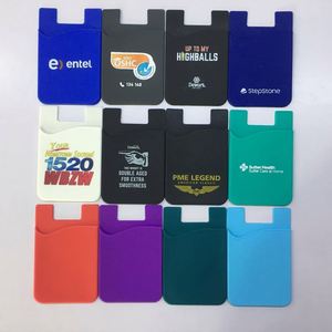 ซองใส่บัตรซิลิโคนแบบมีกาวในตัวสำหรับโทรศัพท์มือถือ สามารถสกรีนหรือพิมพ์ยูวีได้ตามต้องการ เหมาะสำหรับเป็นของขวัญส่งเสริมการขาย - Product Image 2