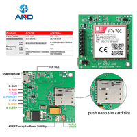 Placa de Expansión Industrial A7670G con Módulo 4G LTE y Ranura Nano SIM para Gateway de Monitoreo Remoto