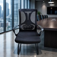Chaise de bureau exécutive en tissu maillé sur mesure au design contemporain, chaise de bureau ergonomique élégante pour le personnel