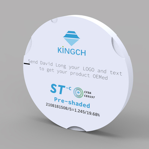 Blocco Dentale in <span class=keywords><strong>ZrO2</strong></span> da 95mm 22mm per Laboratorio Odontotecnico STC - Product Image 1