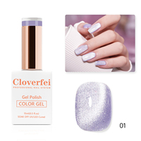 Vente en gros de vernis à ongles gel UV Cat Eye pour manucure et utilisation en salon logo personnalisable couleur gel réfléchissant