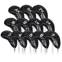 Housse de tête de club de golf en cuir PU imperméable de haute qualité, personnalisée, à grain de crocodile, marque SY