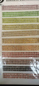 Nhà Sản Xuất 6 Hàng 10 Yards Kim Cương Trim Ribbon Màu Xanh Đậm Hoa Nhựa Rhinestone <span class=keywords><strong>Effect</strong></span> Lưới Cho Trang Phục Trang Trí - Product Image 5