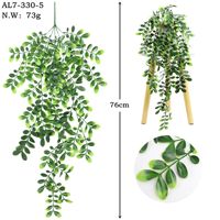 Plantes artificielles suspendues : fausses lianes, fougères, monstera, eucalyptus pour panneaux muraux, paniers, balcons et décorations de mariage