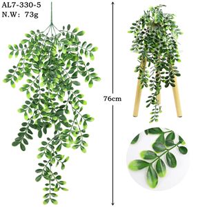 Plantas Artificiales Colgantes, Hiedras Falsas, Monstera, Eucalipto, <span class=keywords><strong>para</strong></span> Decoración <span class=keywords><strong>de</strong></span> Paredes, Cestas, Balcones, Fondos <span class=keywords><strong>de</strong></span> Boda - Product Image 6