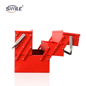 Nụ Cười Tùy Chỉnh Xách Tay 3 Hai Lớp Thép Hộp Công Cụ Đa Chức Năng Cơ Khí Cantilever Kim Loại Lưu Trữ Hộp Công Cụ - Product Image 2