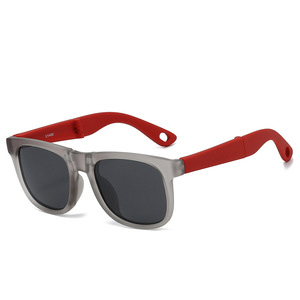 Nouvelles Lunettes de Soleil Pliables Haut de Gamme <span class=keywords><strong>pour</strong></span> Enfants, en Silicone Polarisé TAC, Tendance, <span class=keywords><strong>pour</strong></span> Bébés de 5 à 12 Ans, Orange - Product Image 4