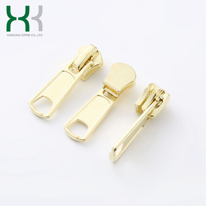 Cá nhân #7 tự động nickel-miễn phí khóa trượt mạ Rose Gold Kim Loại dây kéo thanh trượt đầu - Product Image 2