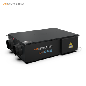 Séparateur d'air MVHR monté au plafond 33L/D, sécheur d'air à haute pression, ventilateur <span class=keywords><strong>de</strong></span> ventilation à récupération <span class=keywords><strong>de</strong></span> chaleur HRV avec contrôleur Wifi, unité 2 en 1 - Product Image 3