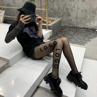 Collants sexy à nœuds avec impression haute définition pour femme, supportant logo personnalisé, bas moulants pour femme