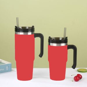 20oz 30oz Handle Car Travel Tumbler Vacuum Insulated Mug Lid Straw Non-Slip Base Hot Cold Tea - Product Image 6