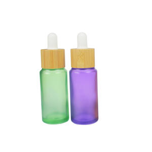 Commercio all'ingrosso 30ml di vetro di copertura di bambù contagocce bottiglia di olio essenziale GFSB--10J - Product Image 2