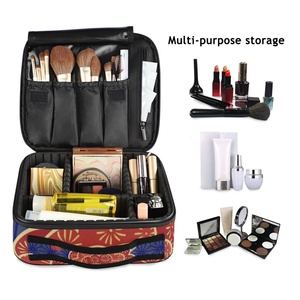 Professional Waterproof Cosmetic <b>Case</b> Black Customized Travel Zipper Makeup Set Bag <b>Make</b> <b>up</b> Boxes Customs - Product Image 3