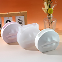 Moule en Silicone DIY pour Boîte de Rangement à Lèvres, Plâtre d'Aromathérapie, Vase à Fleurs Séchées, Décoration