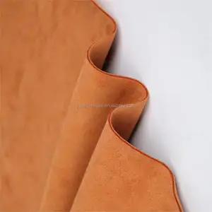 Large Stock Nubuck Synthetic Leather Artificial Padded Suede Leather Fabric Car Headliner Leather Fabric For Shoes, Clothing