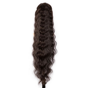 Noble-Peluca de cola de caballo de fibra para mujer, 30 pulgadas, hecha a máquina, pelo sintético para niña, barata, venta al por mayor, fábrica - Product Image 3