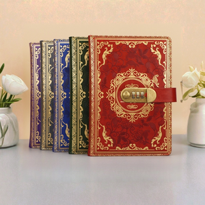 Buku Catatan Retro Kreatif A5 MAD02, Jurnal dengan Kunci dan Kata Sandi, Alat Tulis Tebal, Hadiah Promosi Bisnis - Product Image 1