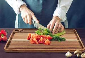 Penjualan terlaris papan pemotong kayu akasia ramah lingkungan blok pemotong sarapan dengan lubang gantung untuk dapur <span class=keywords><strong>OEM</strong></span>/ODM selamat datang - Product Image 6