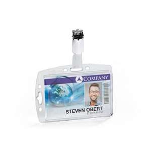 DURABLE - 8005-19 Porte-badge fermé avec clip pour 1 carte (multi-pack) - EAN 4005546800288 BADGES BADGE HOLDERS - Product Image 3