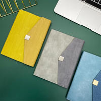 Carnet A5 en cuir PU avec rabat magnétique, couverture rigide, ligné, pour le bureau, journal personnalisé avec logo, agenda