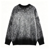 Pull en tricot vintage personnalisé de haute qualité pour hommes, col rond, printemps, fabricants ODM, viscose/polyester
