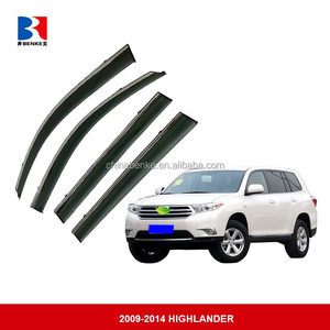 Accesorios de coche, visera de ventana para <span class=keywords><strong>Toyota</strong></span> New <span class=keywords><strong>Highlander</strong></span> 2020 2021 <span class=keywords><strong>2022</strong></span> 2023 2024, deflectores de viento de inyección, protectores de lluvia para clima - Product Image 5