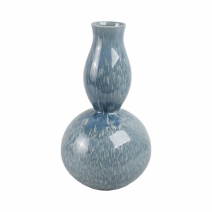 Vaso in ceramica a forma di zucca con smalto blu, decorazione moderna per soggiorno, camera da letto, arredamento per la casa - Product Image 4