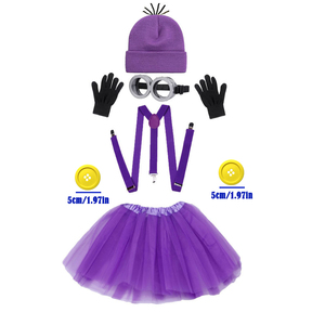 Costume d'Halloween pour adultes, accessoires d'anime et de <span class=keywords><strong>manga</strong></span>, bonnet jaune en polyester, lunettes, gants pour hommes et femmes, ensemble pour fête <span class=keywords><strong>cosplay</strong></span> - Product Image 6