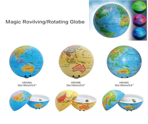 Globo Terrestre Illuminato Rotante da 14,2 cm, Design Art Déco, Colore Blu Antico, per <span class=keywords><strong>Casa</strong></span>/Ufficio, Regalo per Bambini, Vendita all'Ingrosso - Product Image 5