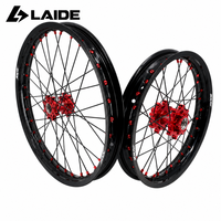 Jeu de jantes à rayons KKE 21/18, 1.6x21 avant, 1.85x18 arrière, en aluminium 7050-T6 anodisé pour moto électrique Sur Ron Light Bee X