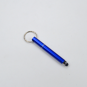 Özelleştirilmiş dayanıklı siyah anahtarlık Mini katı renk silikon Metal akıllı telefon ekran tükenmez kalem Stylus kalem - Product Image 3
