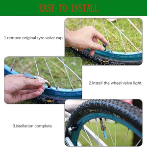 Neon bisiklet jant ışığı <span class=keywords><strong>Mini</strong></span> LED bisiklet arka lambası MTB tekerlek lastik memesi vana Caps lamba bisiklet uyarı başkanı arka işık parçaları - Product Image 5